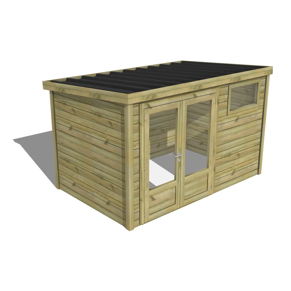Abri Français Gamme Essentiel Abri jardin 6,8 m² porte double