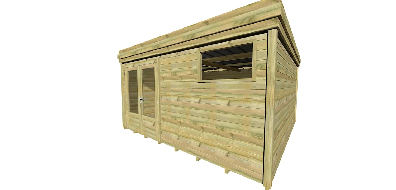 Abri Français Origine 4,46x4,61 m abri de jardin 20,6 m² avec plancher