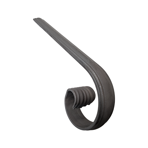 CQFT Main courante Fin crosse 40x12 H180x200mm acier