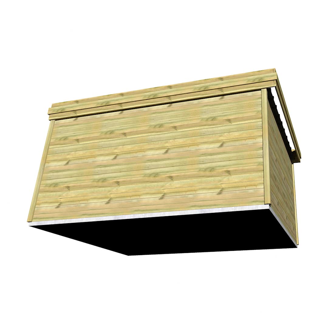 Abri Français Origine Abri Moto Bois 16,4 m² Double Porte