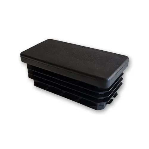 CQFT Bouchon Plastique Noir Embout Tube Rectangulaire