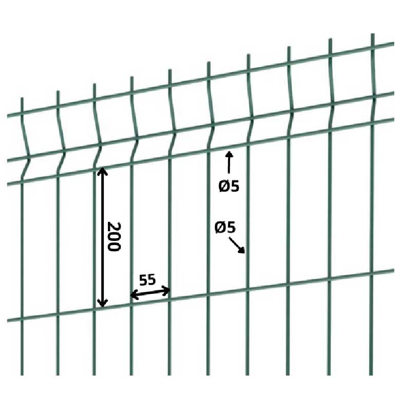 Bastipli Premium Panneau treillis soudé réversible 5 mm