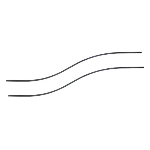 CQFT Fers forgés tube 40x20 cintré 2 m lot de 2 acier brut