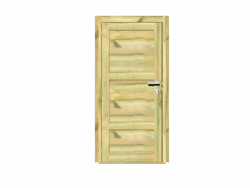 Abri Français Menuiseries Porte pleine bois autoclave 45mm kit