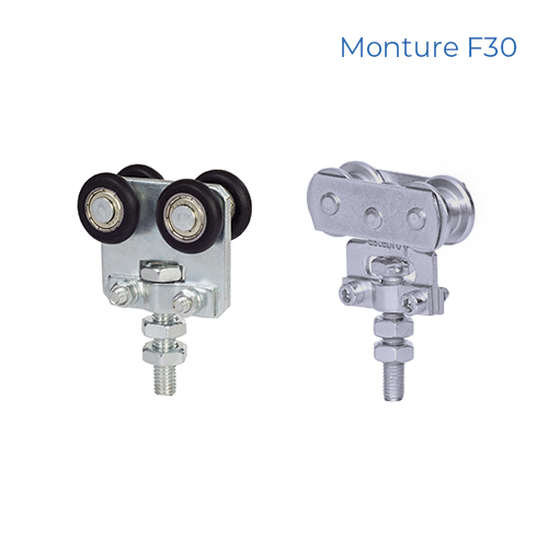 CQFT Monture double chariot porte coulissante