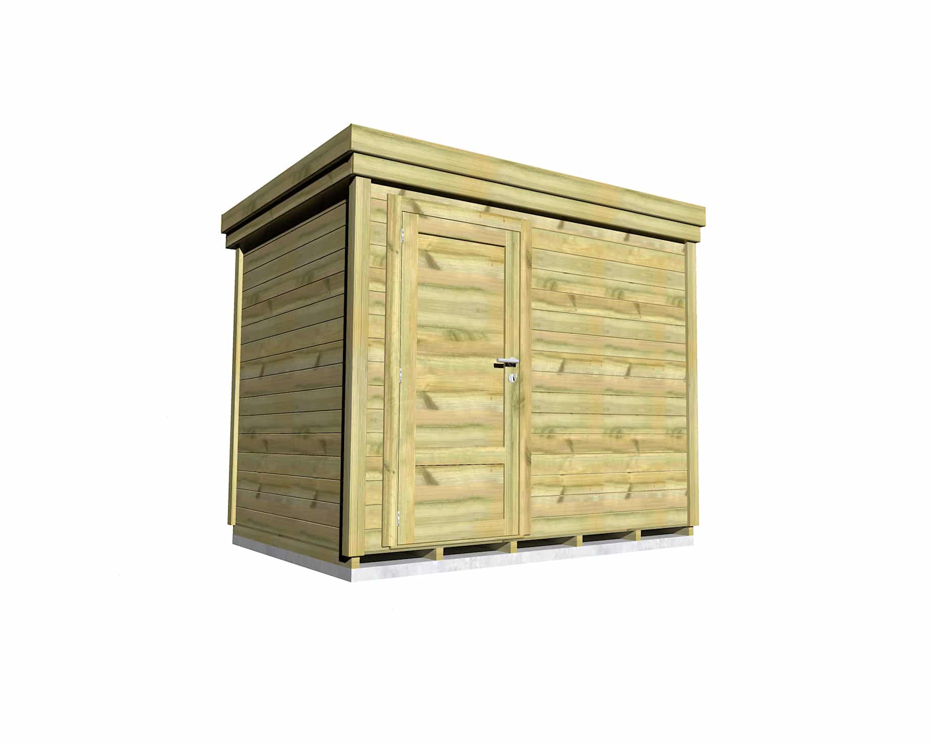 Abri Français Origine Local bois 2,50x2 m 6,7 m2 classe 3