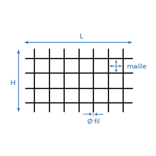 CQFT Treillis soudés acier béton panneau ferraillage