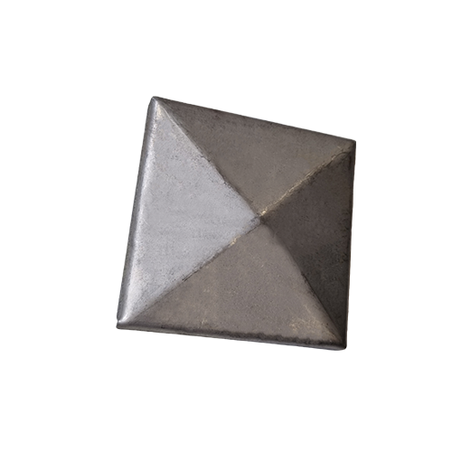 CQFT Chapeau 100x100 mm pointe diamant acier