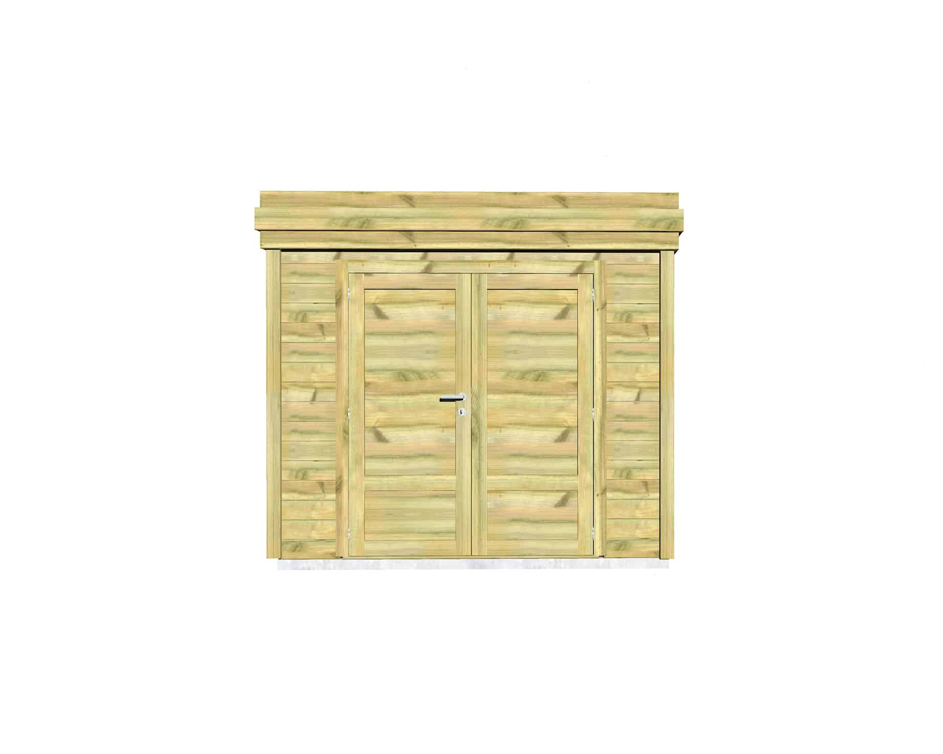 Abri Français Gamme Origine 2,5x3,3m abri de loisir 10,2m2 pin 27mm