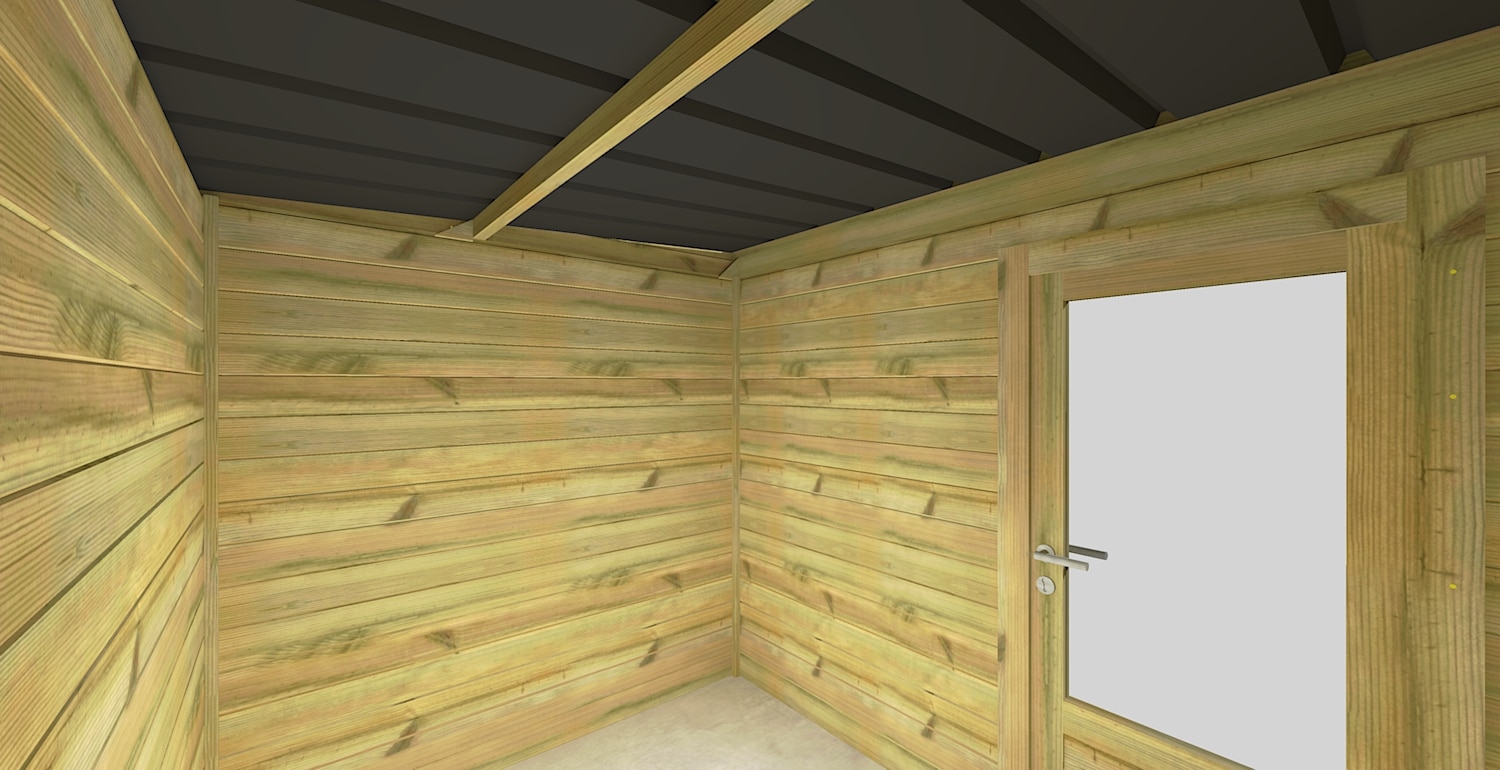 Abri Français Origine Abri Jardin 5m2 Porte Vitrée 27mm