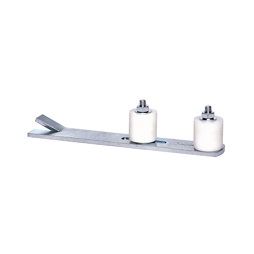 CQFT Guide double à sceller portail coulissant 2 olives 40 mm