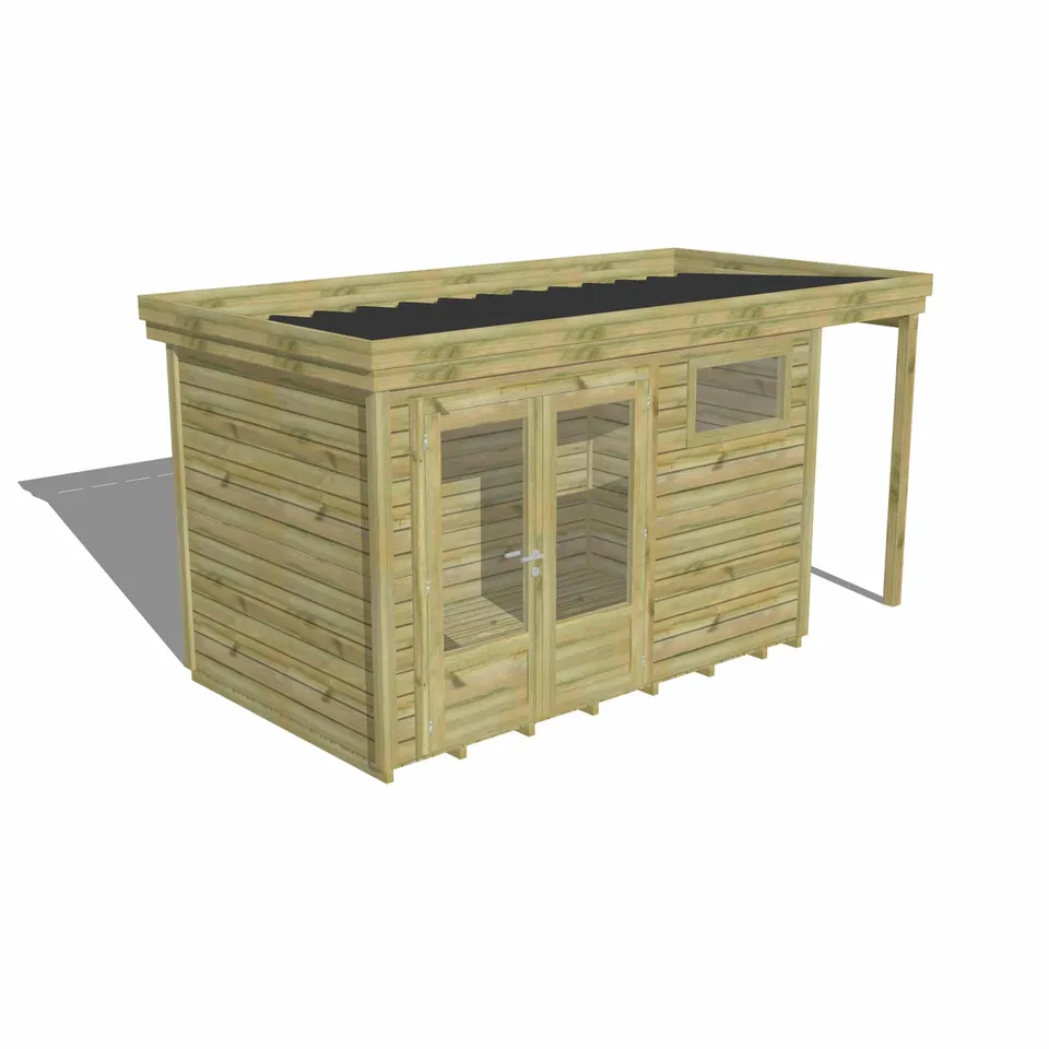 Abri Français Origine cabanon 6,8m² plancher extension toit