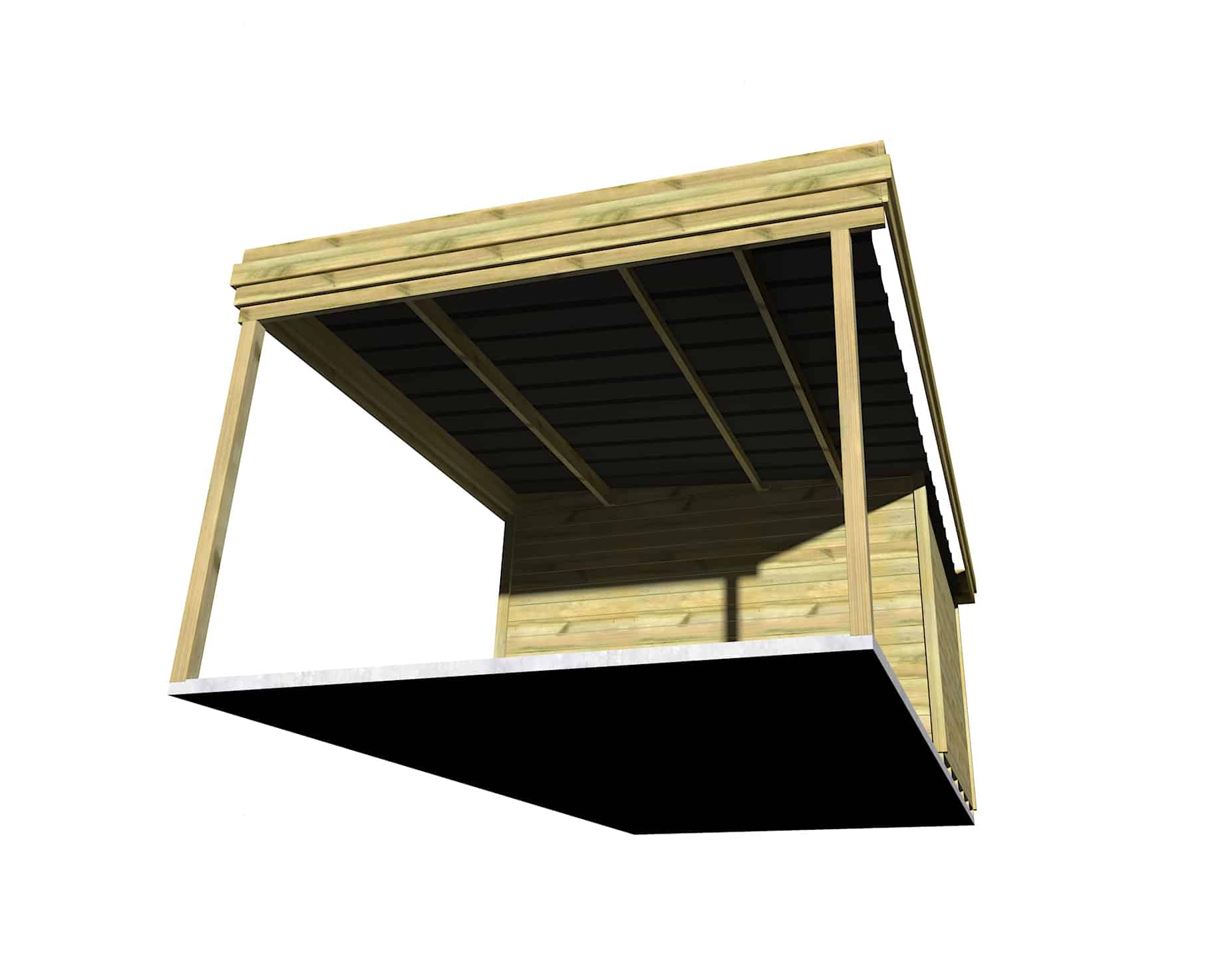 Abri Français Origine atelier jardin 3,3x3,3 m 26,2 m2