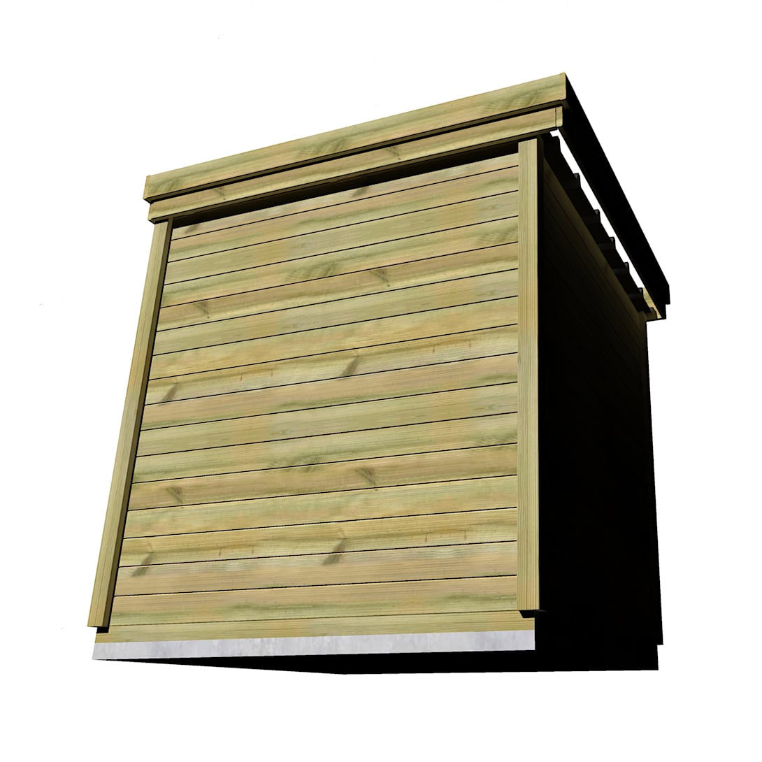 Abri Français Origine 2,26x2,41 m local technique 5,4 m² porte double