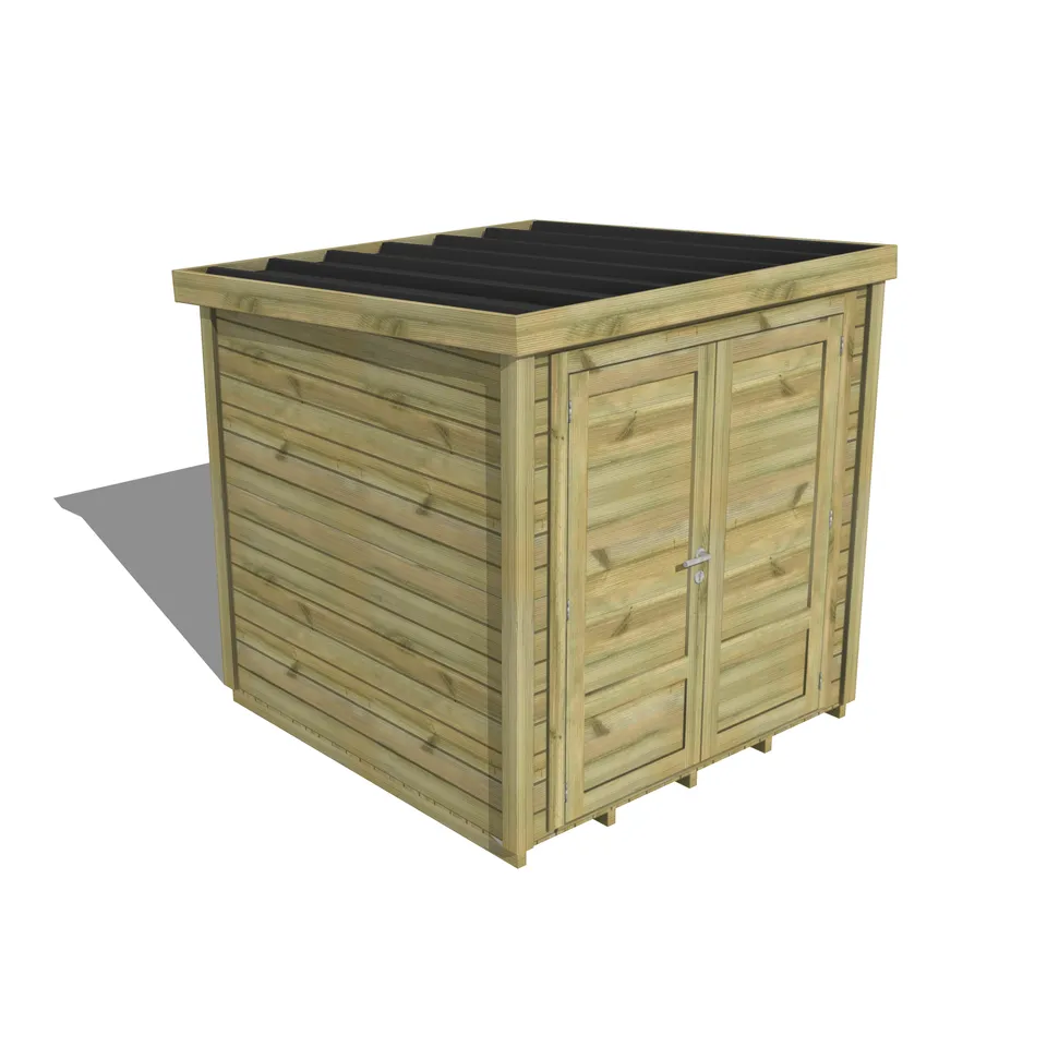 Abri Français Essentiel abri de jardin porte double plancher 4,1 m²