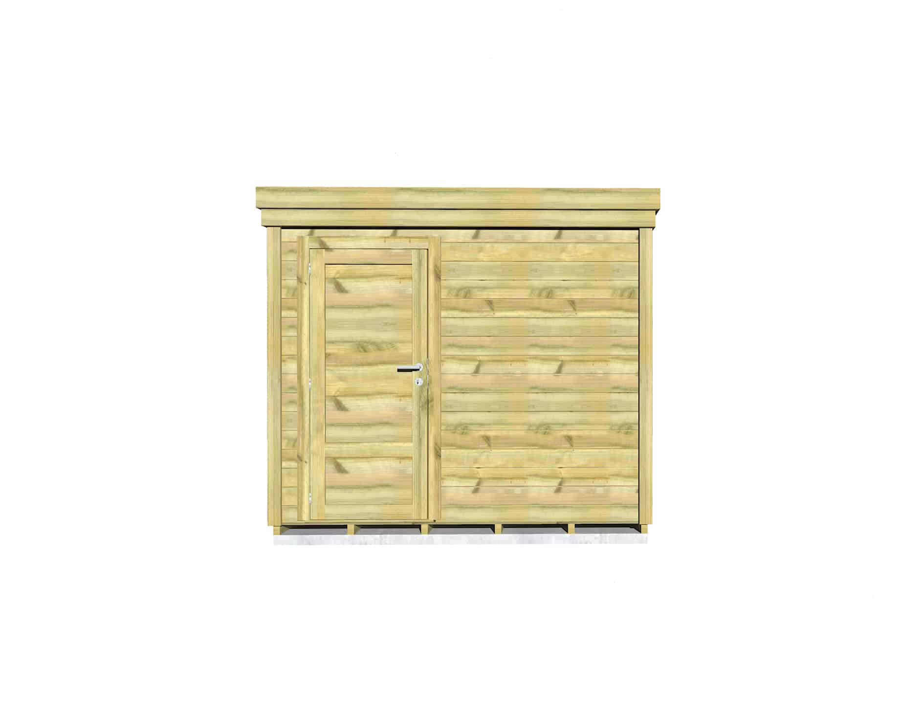 Abri Français Origine Local bois 2,50x2 m 6,7 m2 classe 3