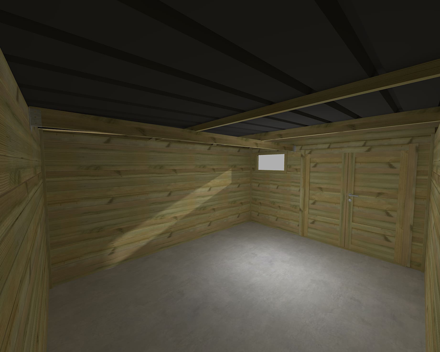 Abri Français Origine atelier jardin 3,3x3,3 m 26,2 m2