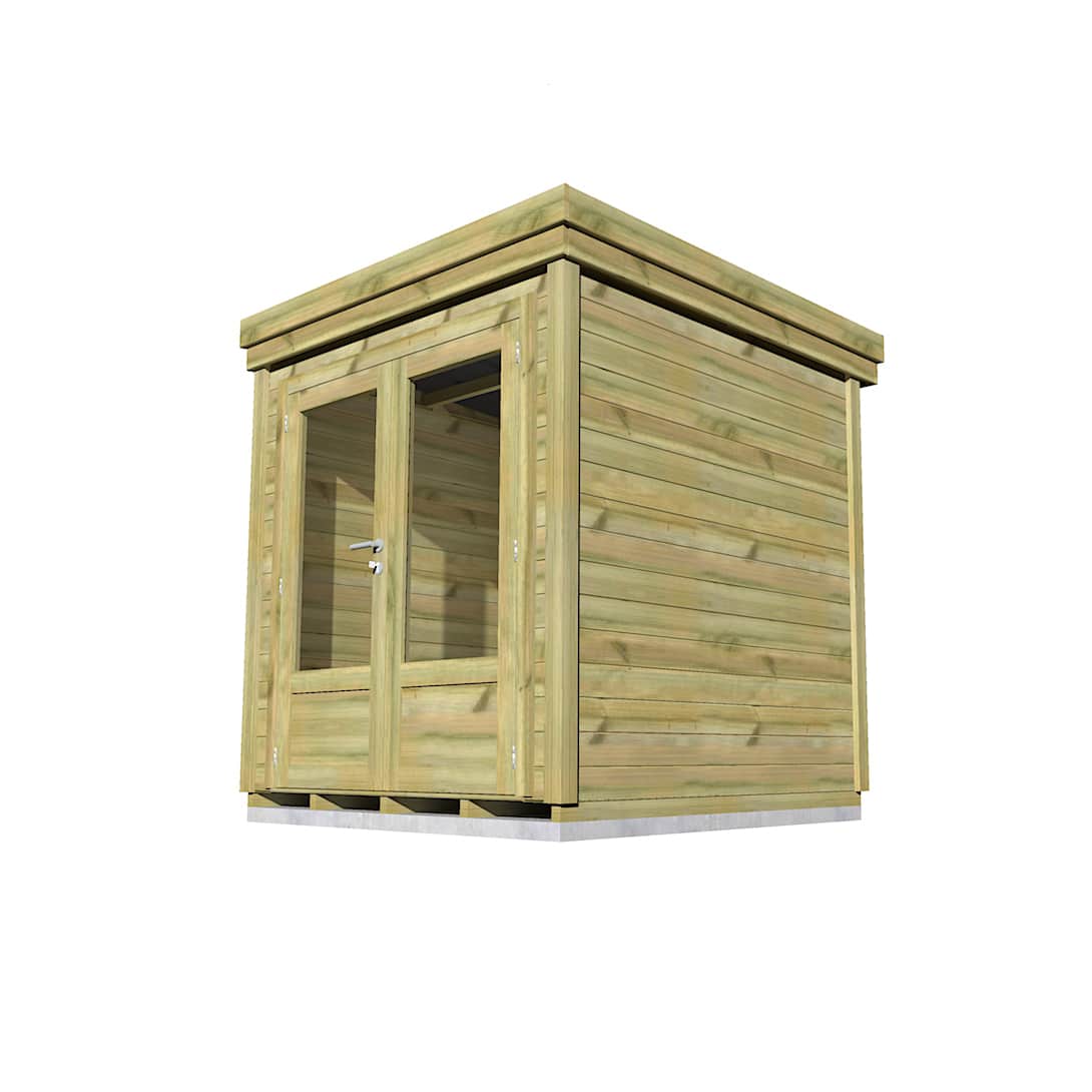 Abri Français Origine 2,26x2,41 m local technique 5,4 m² porte double
