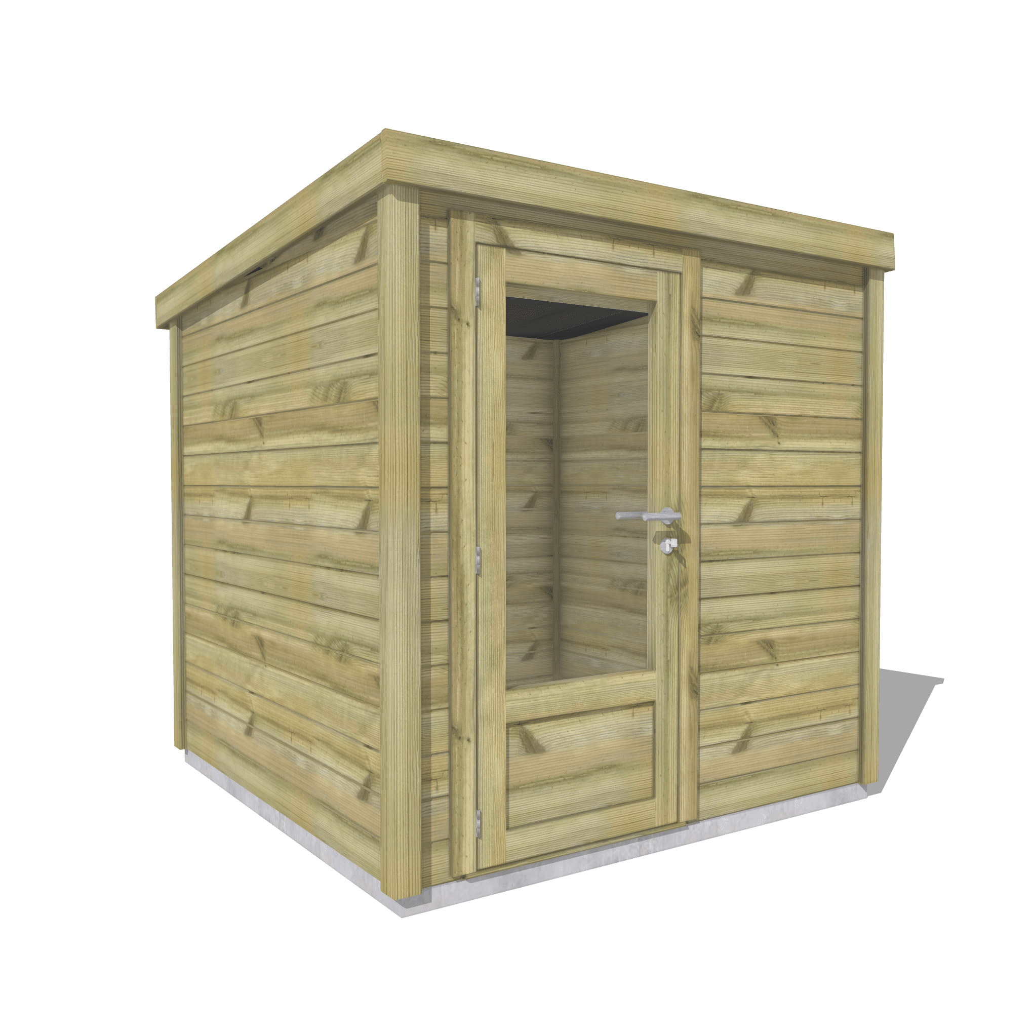 Abri Français Origine Local Piscine Bois 5 m² Porte