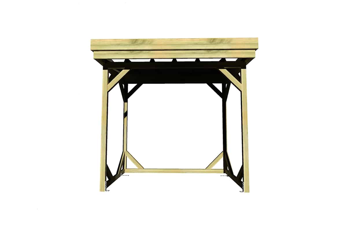 Abri Français Abris Bûches 2,15x1,31m abri bûches 3 stères pin