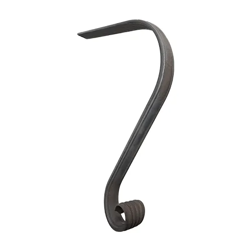 CQFT Fin main courante 50x14mm H.650mm acier brut