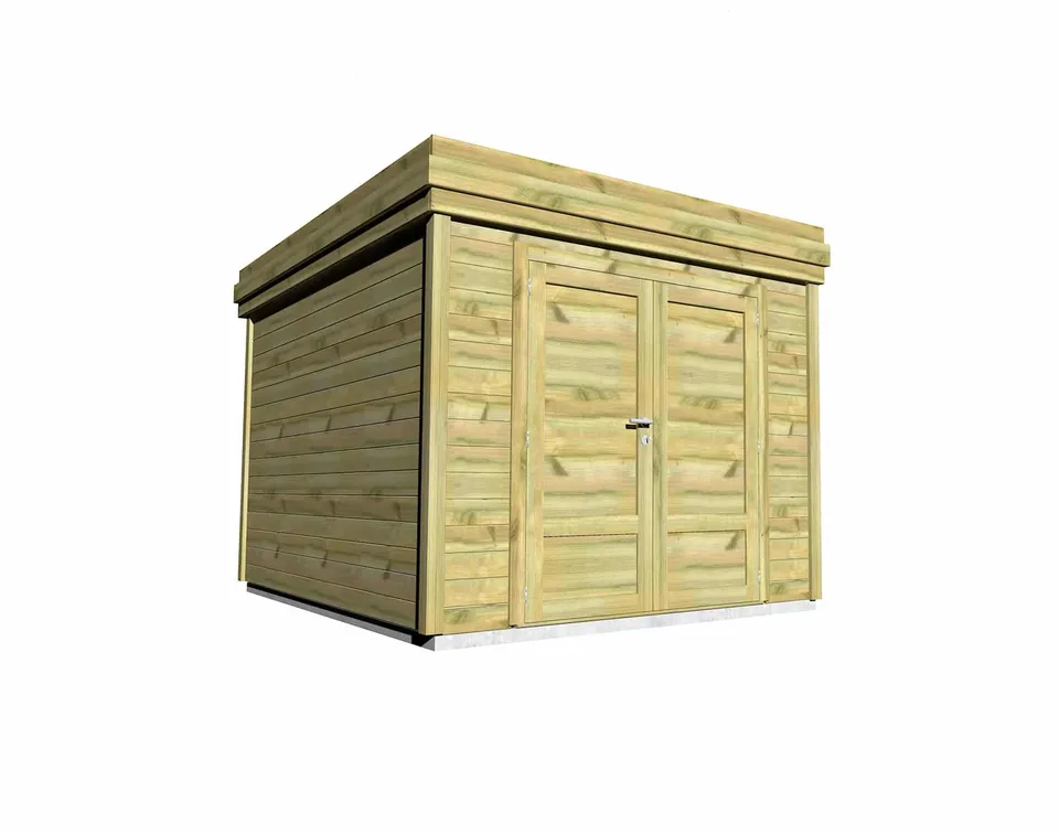 Abri Français Gamme Origine 2,5x3,3m abri de loisir 10,2m2 pin 27mm