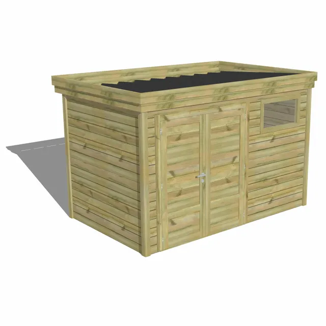 Abri Français Origine local technique porte double 6,8m2
