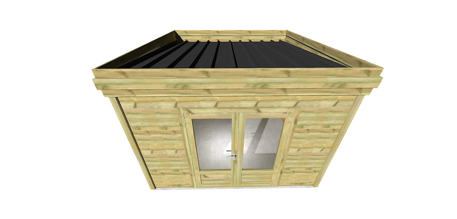 Abri Français Origine abri de jardin autoclave 13,2 m²