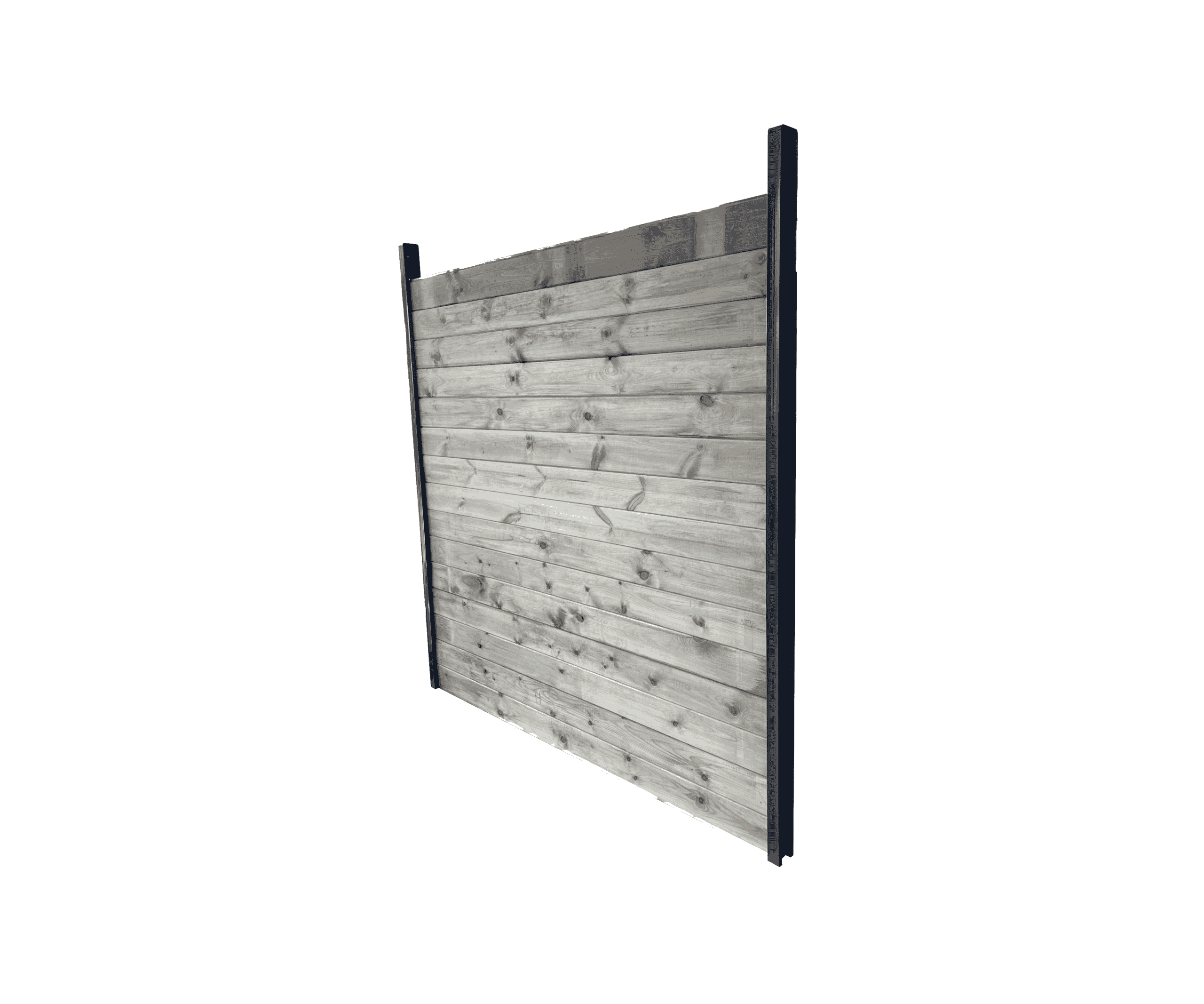 Abri Français Clôture Bois kit massif pin gris 1,82 m