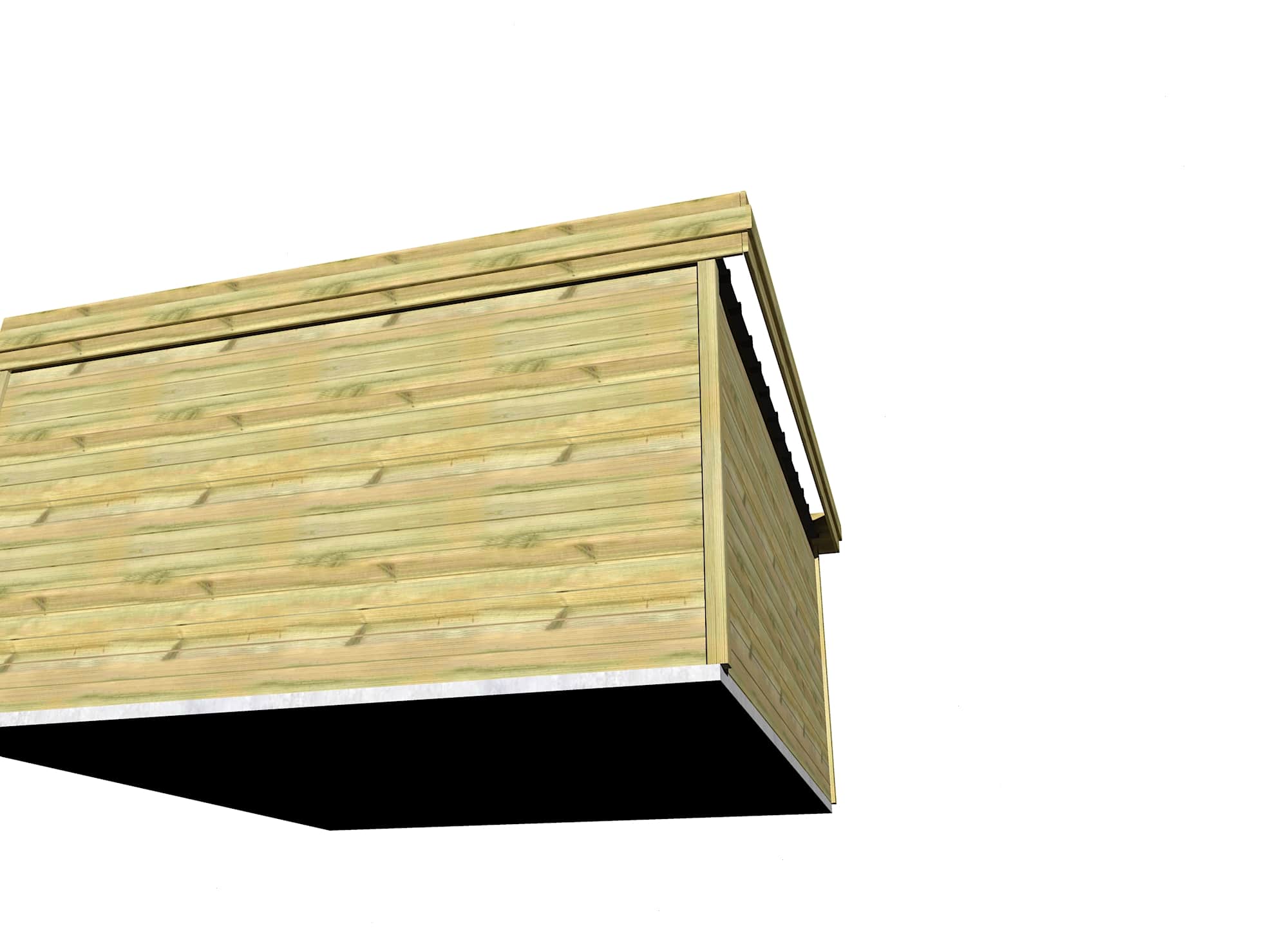 Abri Français Gamme Origine chalet de jardin 20,6 m² pin autoclave