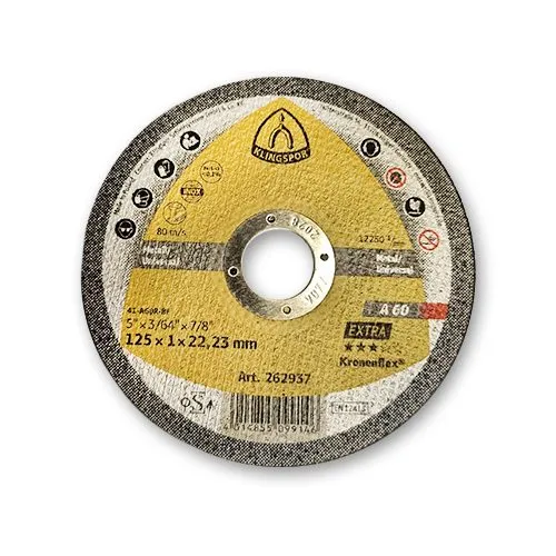 CQFT Disque à tronçonner acier inox Ø125 ép. 1mm
