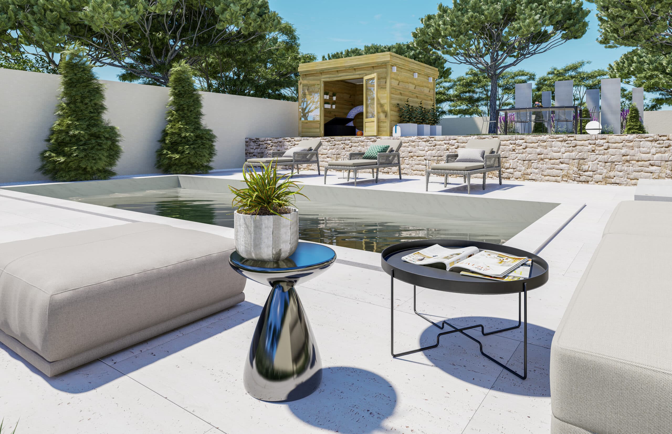 Abri Français Origine abri de jardin porte double 13,2 m²