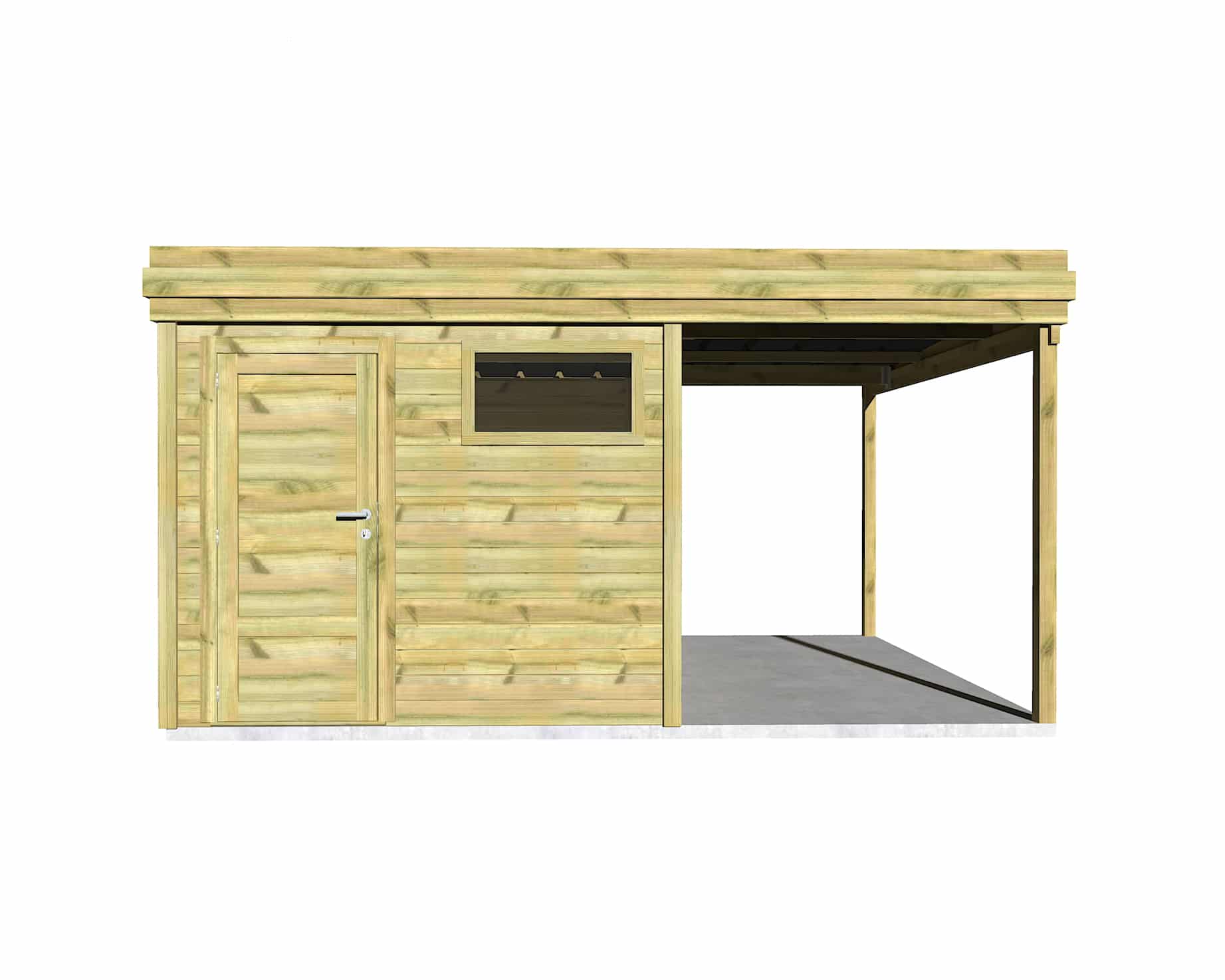 Abri Français Gamme Origine stockage 17,7 m² pin 27 mm