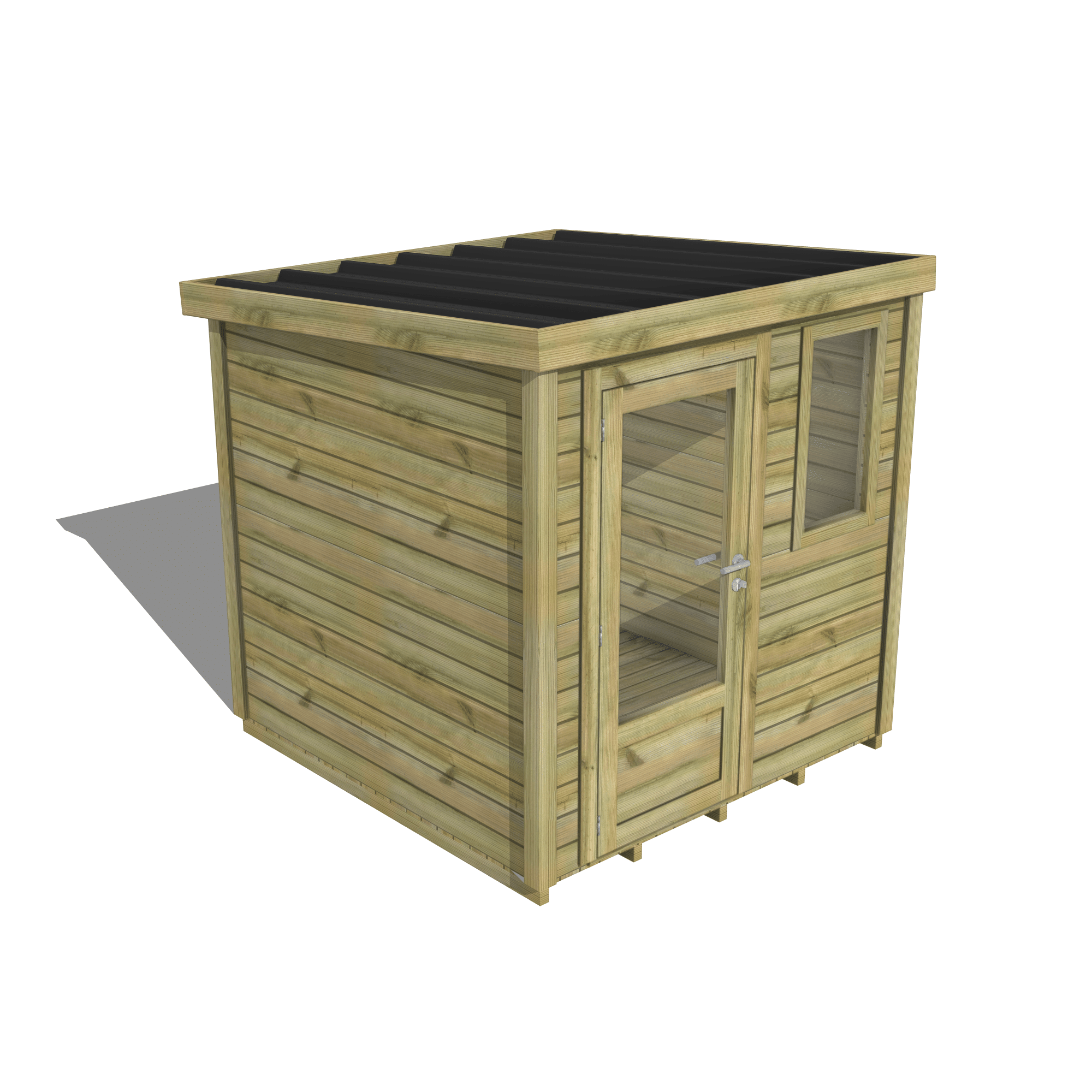 Abri Français Essentiel abri de jardin porte vitrée plancher 4,1 m²