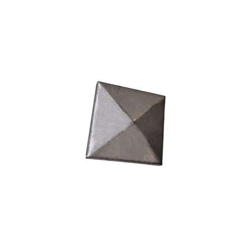 CQFT Chapeau 40x40mm cache poteau acier pointe diamant