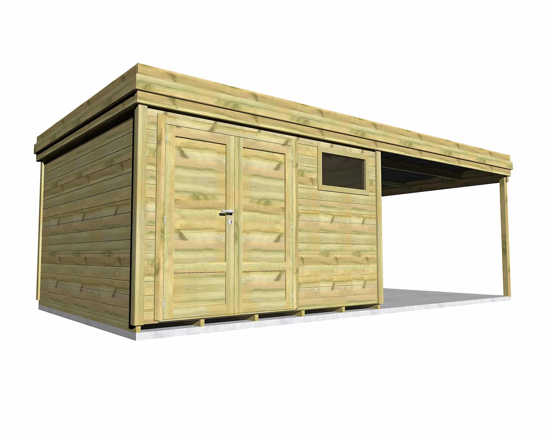 Abri Français Origine atelier jardin 3,3x3,3 m 26,2 m2