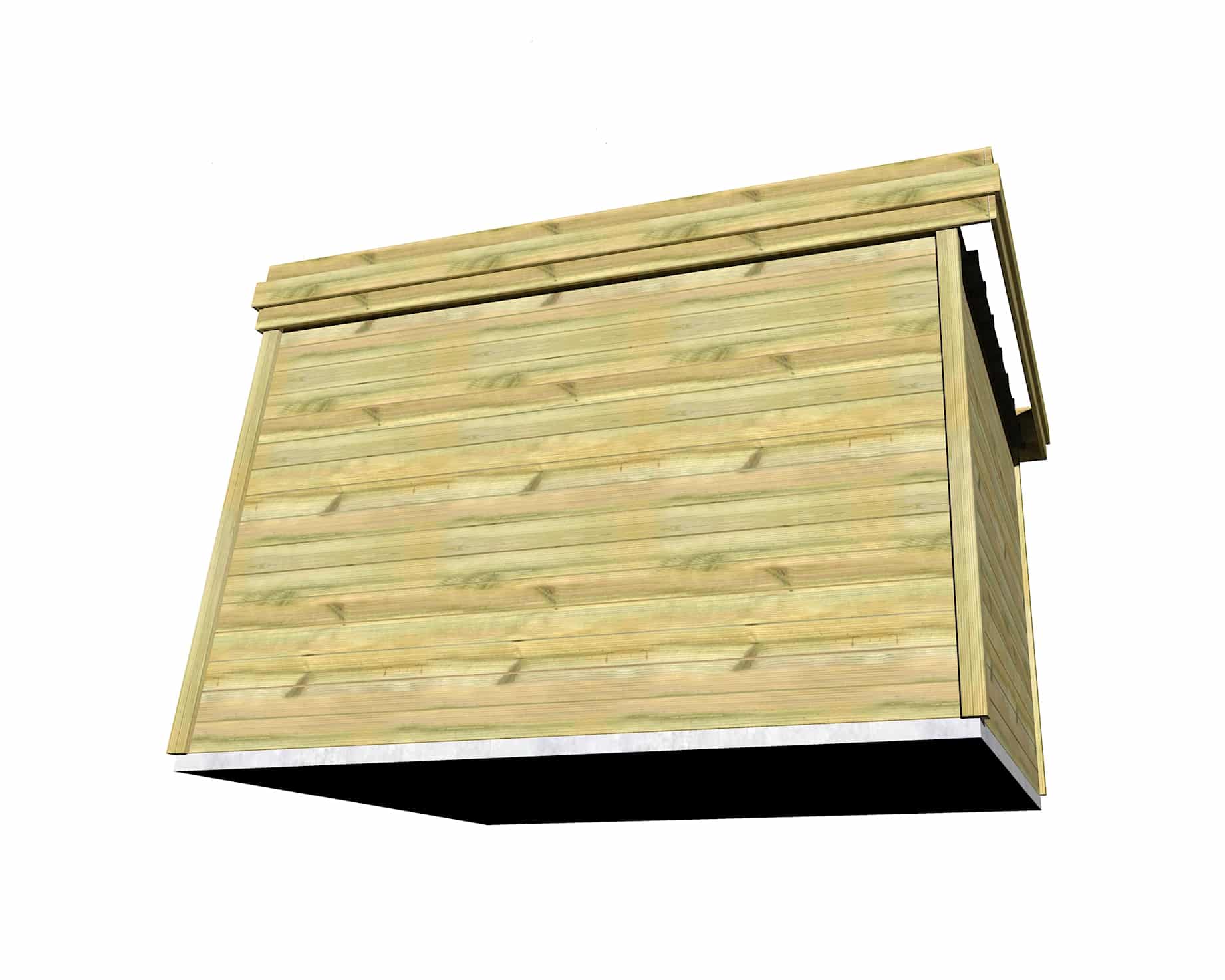 Abri Français Origine 13,2m2 porte pleine abri de jardin pin 27mm