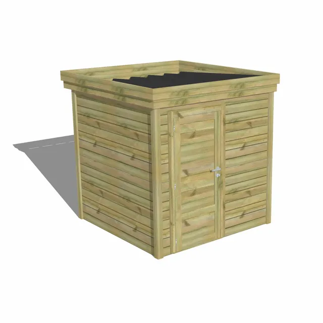 Abri Français Gamme Origine abri de jardin porte pleine 4,1 m²