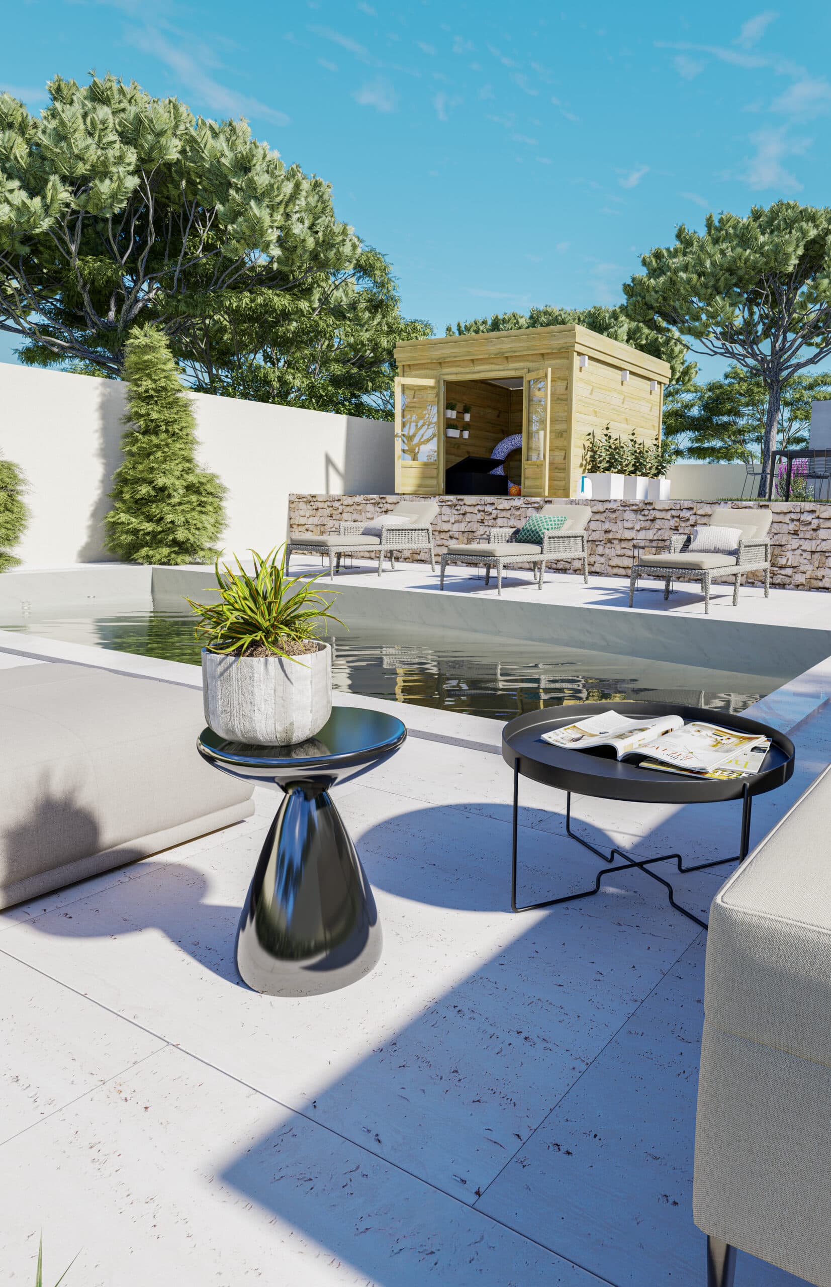 Abri Français Origine abri de jardin porte double 13,2 m²