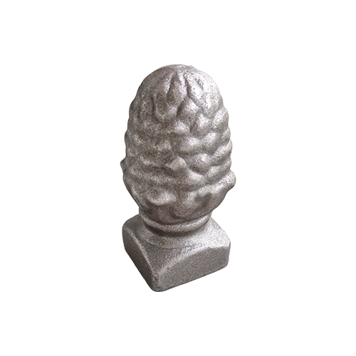 CQFT Pomme de pin H.90 base 40mm pointe fer forgé