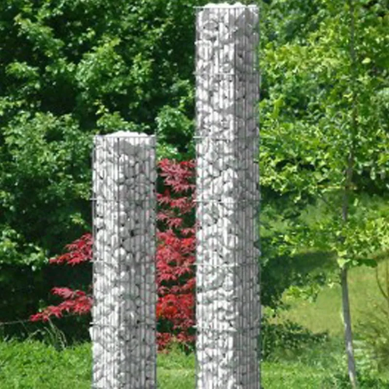 AZ Clôture Colonne gabion décoratif maille 25x100 mm