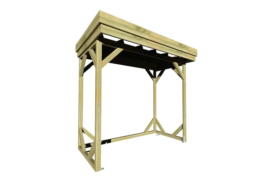 Abri Français Abris Bûches 2,15x1,31m abri bûches 3 stères pin