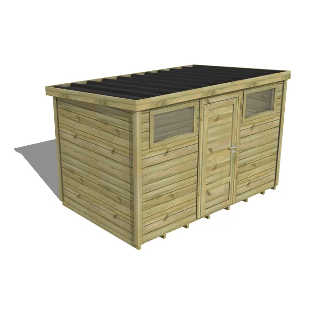 Abri Français Essentiel abri jardin 6,8m² porte pleine plancher