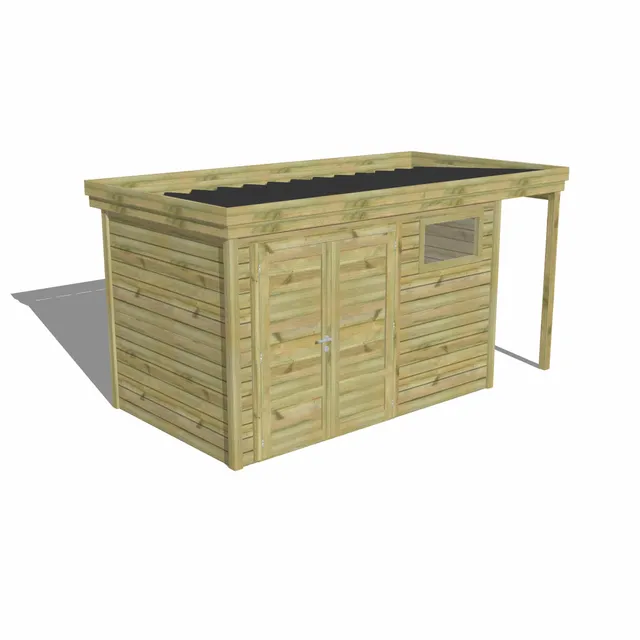 Abri Français Origine abri jardin porte pleine extension toit