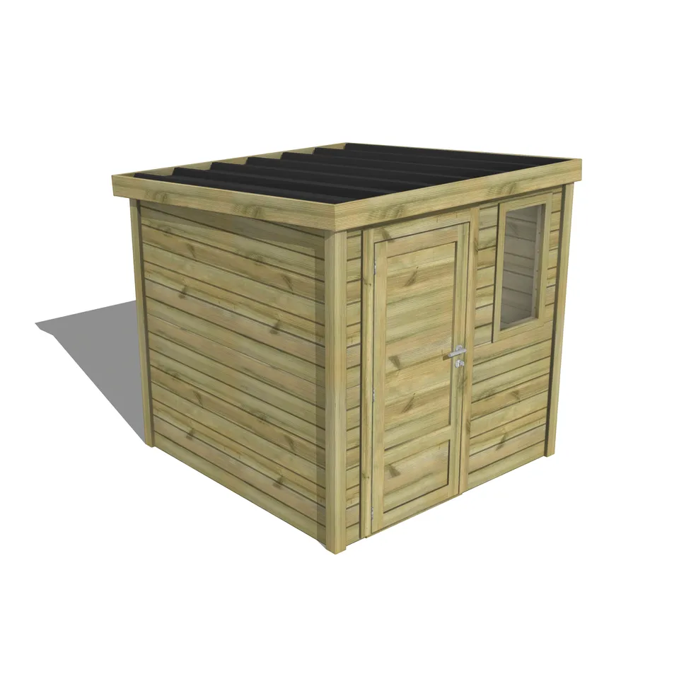 Abri Français Essentiel abri de jardin porte pleine 4,1 m²