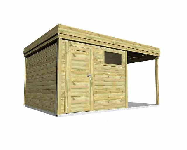 Abri Français Gamme Origine stockage 17,7 m² pin 27 mm