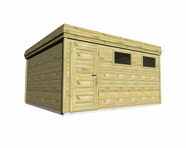 Abri Français Gamme Origine chalet de jardin 20,6 m² pin autoclave