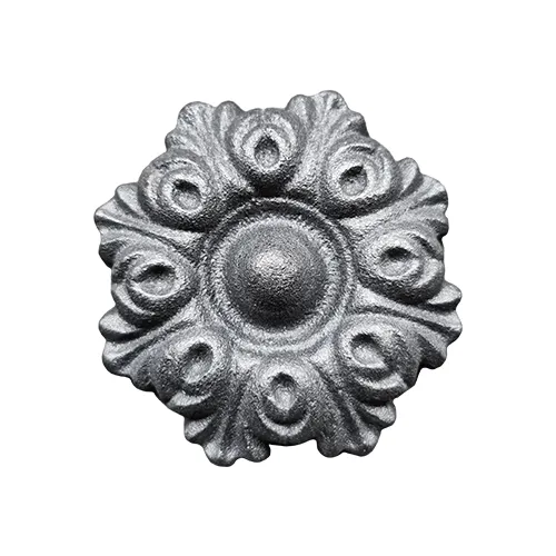 CQFT Rosace fleur fonte à visser Ø100mm ep.25mm