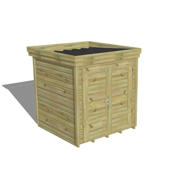 Abri Français Origine cabane rangement porte double plancher 4,1 m²