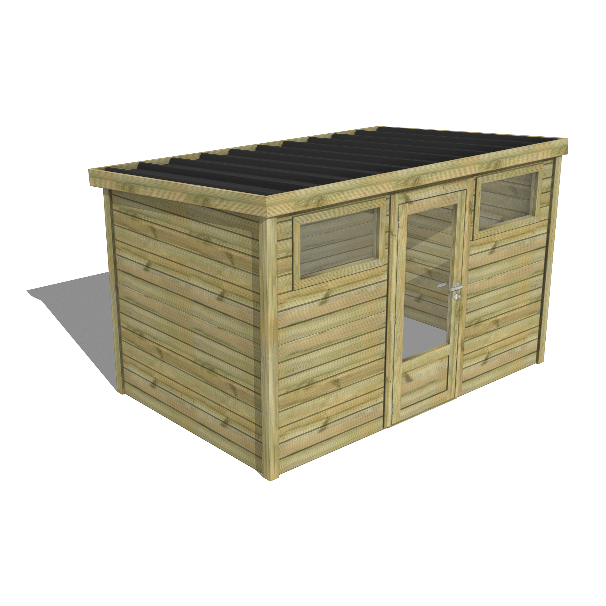 Abri Français Essentiel abri de jardin porte vitrée 6,8 m²